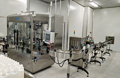 洗衣（yī）液灌裝機（jī）客戶現（xiàn）場